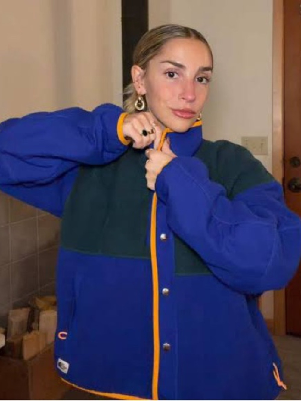 The North Face Women's Cragmont Fleece Jacket Lapis Blue Colorblock